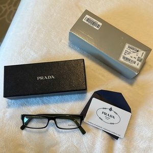 Prada Eyeglasses NWT PR07E 52-14 Style 5AY-102 140
